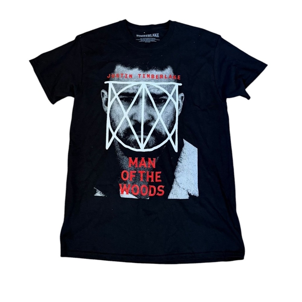 Justin Timberlake Man of the Woods Tour T-Shirt Black Mens Medium 2018 Concert